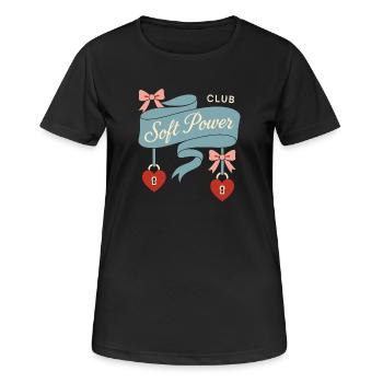 Coquette esthétique noeud motif girly pastel - T-shirt respirant Femme - noir - Devant - AI Model Female 172 light (172cm)
