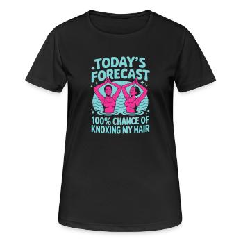 Synchronschwimmen Kunstschwimmen Wassersport - Frauen T-Shirt atmungsaktiv - Schwarz - Vorne - AI Model Female 172 light (172cm)