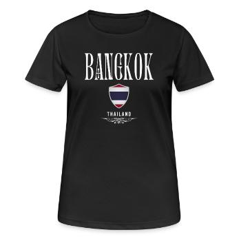 J’adore Bangkok, Bangkok Thaïlande - T-shirt respirant Femme - noir - Devant - AI Model Female 172 light (172cm)