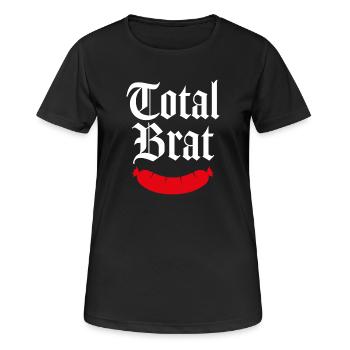 Totale Göre - Frauen T-Shirt atmungsaktiv - Schwarz - Vorne - AI Model Female 172 light (172cm)