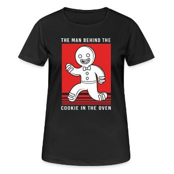 Futurs papas, futurs pères - T-shirt respirant Femme - noir - Devant - AI Model Female 172 light (172cm)