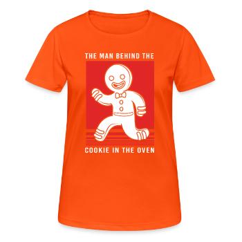 Dad-to-be Fathers-to-be - Women's Breathable T-Shirt - neon orange - Front - AI Model Female 172 dark (172cm)