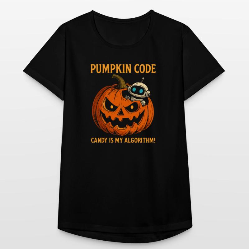 Pumpkin Code: Candy is My Algorithm ! Frauen T-Shirt atmungsaktiv