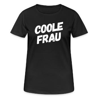 Femme cool drôle de dicton - T-shirt respirant Femme - noir - Devant - AI Model Female 172 light (172cm)