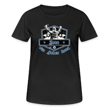 Iéna pour la vie – football - T-shirt respirant Femme - noir - Devant - AI Model Female 172 light (172cm)
