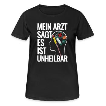 Feu d’artifice dans la tête - T-shirt respirant Femme - noir - Devant - AI Model Female 172 light (172cm)