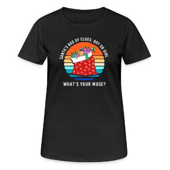Werdende Mutter Werdende Mama Weihnachten - Frauen T-Shirt atmungsaktiv - Schwarz - Vorne - AI Model Female 172 light (172cm)