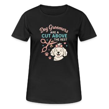 Les meilleurs mécaniciens ont des barbes - T-shirt respirant Femme - noir - Devant - AI Model Female 172 light (172cm)