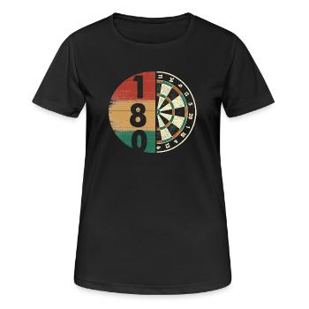 Darts Dart Dartboard Dartboard Dart Player - Women's Breathable T-Shirt - black - Front - AI Model Female 172 light (172cm)