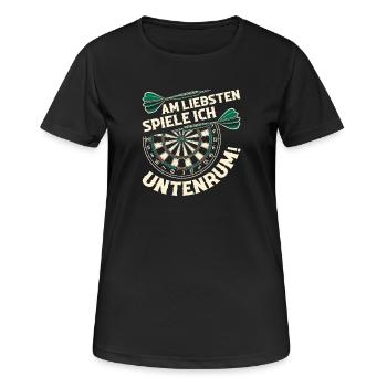 Darts Dart Dartboard Dartboard Dart Player - Women's Breathable T-Shirt - black - Front - AI Model Female 172 light (172cm)