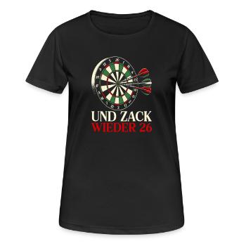 Darts Dart Dartboard Dartboard Dart Player - Women's Breathable T-Shirt - black - Front - AI Model Female 172 light (172cm)