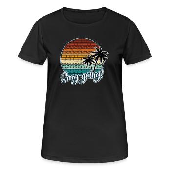 FUCK THIS SHIT hidden sarcasm message - Women's Breathable T-Shirt - black - Front - AI Model Female 172 light (172cm)