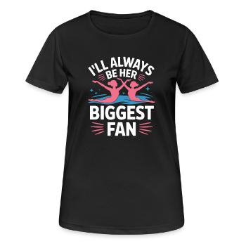 Synchronschwimmen Kunstschwimmen Wassersport - Frauen T-Shirt atmungsaktiv - Schwarz - Vorne - AI Model Female 172 light (172cm)