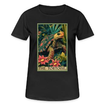 Tortues Tortue - T-shirt respirant Femme - noir - Devant - AI Model Female 172 light (172cm)