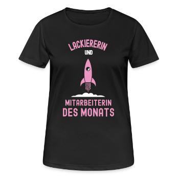 Best Female Lacquerer Employee of the Month Painter - Women's Breathable T-Shirt - black - Front - AI Model Female 172 light (172cm)