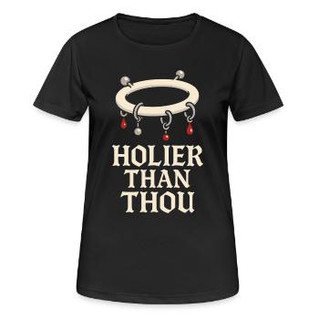 Piercing Addict Body Mod Enthusiast - Frauen T-Shirt atmungsaktiv - Schwarz - Vorne - AI Model Female 172 light (172cm)