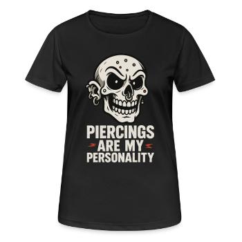 Piercing Addict Body Mod Enthusiast - Frauen T-Shirt atmungsaktiv - Schwarz - Vorne - AI Model Female 172 light (172cm)