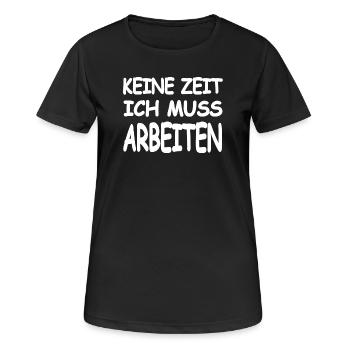 work - Women's Breathable T-Shirt - black - Front - AI Model Female 172 light (172cm)