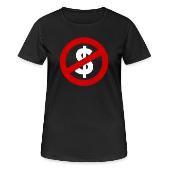 Dollar tout-puissant – Pouvoir, argent et société - T-shirt respirant Femme - noir - Devant - AI Model Female 172 light (172cm)