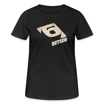 Six Bets - Women's Breathable T-Shirt - black - Front - AI Model Female 172 light (172cm)