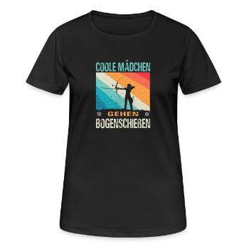Archery Gifts Archer Archery - Women's Breathable T-Shirt - black - Front - AI Model Female 172 light (172cm)