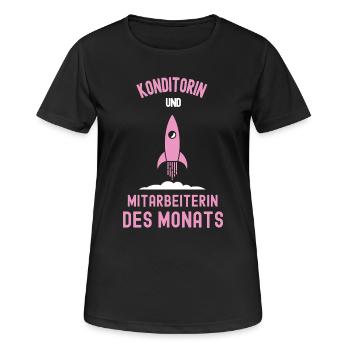 Best Confectioner Employee of the Month Pastry Chef - Women's Breathable T-Shirt - black - Front - AI Model Female 172 light (172cm)
