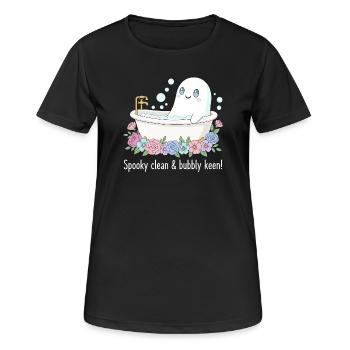 Süßer Spuk - Frauen T-Shirt atmungsaktiv - Schwarz - Vorne - AI Model Female 172 light (172cm)