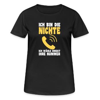 Family motif niece - Women's Breathable T-Shirt - black - Front - AI Model Female 172 light (172cm)