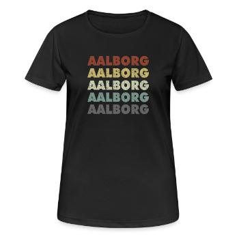 Aalborg - Denmark - Denmark - Scandinavia - Women's Breathable T-Shirt - black - Front - AI Model Female 172 light (172cm)