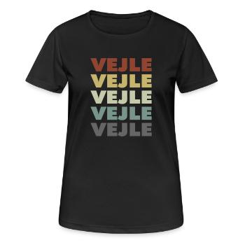 Vejle - Danemark - Danemark - Scandinavie - T-shirt respirant Femme - noir - Devant - AI Model Female 172 light (172cm)