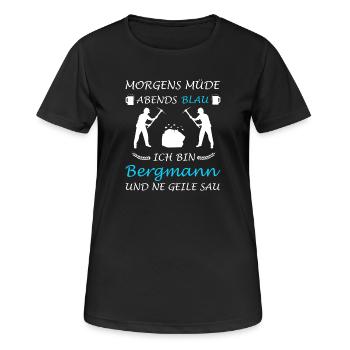 Miner Miner Buddy Coal Mine - Women's Breathable T-Shirt - black - Front - AI Model Female 172 light (172cm)