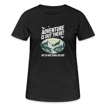 L’aventure est là-bas Tueurs en série - T-shirt respirant Femme - noir - Devant - AI Model Female 172 light (172cm)