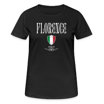 Florenz Italien, Souvenir Florenz - Frauen T-Shirt atmungsaktiv - Schwarz - Vorne - AI Model Female 172 light (172cm)