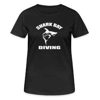 PLONGÉE À SHARK BAY - T-shirt respirant Femme - noir - Devant - AI Model Female 172 light (172cm)