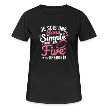 Rugby Humor Gift Women Rugby 5-a-side - Women's Breathable T-Shirt - black - Front - AI Model Female 172 light (172cm)