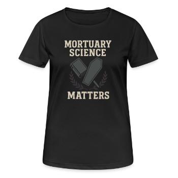 Corpse Science Dark Humor Death Positive - Women's Breathable T-Shirt - black - Front - AI Model Female 172 light (172cm)