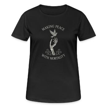 Corpse Science Dark Humor Death Positive - Women's Breathable T-Shirt - black - Front - AI Model Female 172 light (172cm)