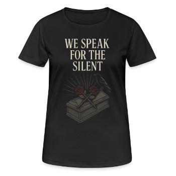 Cadavre Science Humour noir Mort Positif - T-shirt respirant Femme - noir - Devant - AI Model Female 172 light (172cm)