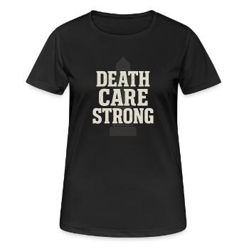Cadavre Science Humour noir Mort Positif - T-shirt respirant Femme - noir - Devant - AI Model Female 172 light (172cm)