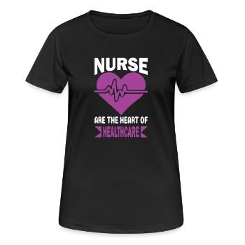 Funny Nurse Gifts Nursing Outfits - Women's Breathable T-Shirt - black - Front - AI Model Female 172 light (172cm)