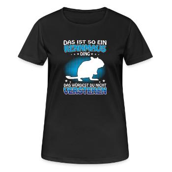 Gerbil Ding Rodent Gerbil - Women's Breathable T-Shirt - black - Front - AI Model Female 172 light (172cm)