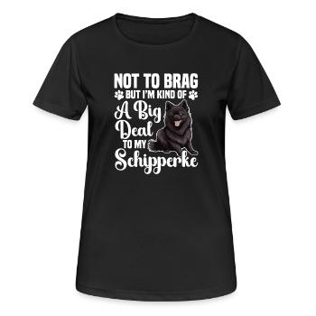 Nicht Zu Prahlen, Aber Ich Bin Eine Art Große - Frauen T-Shirt atmungsaktiv - Schwarz - Vorne - AI Model Female 172 light (172cm)