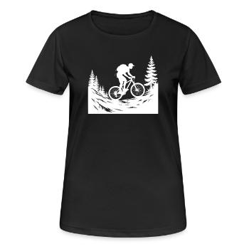 VTT VTT - T-shirt respirant Femme - noir - Devant - AI Model Female 172 light (172cm)