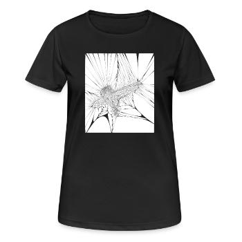 Révolte - T-shirt respirant Femme - noir - Devant - AI Model Female 172 light (172cm)