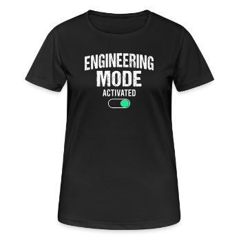 Génie mécanique Ingénieur mécanique - T-shirt respirant Femme - noir - Devant - AI Model Female 172 light (172cm)
