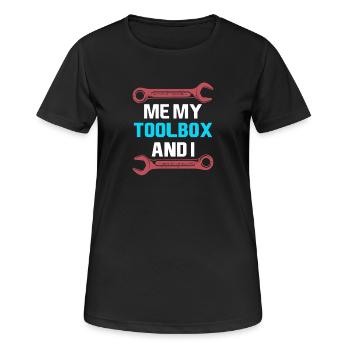 Génie mécanique Ingénieur mécanique - T-shirt respirant Femme - noir - Devant - AI Model Female 172 light (172cm)
