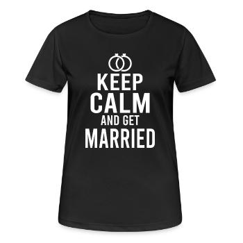 Wedding Wedding Anniversary Anniversary Wedding Sayings - Women's Breathable T-Shirt - black - Front - AI Model Female 172 light (172cm)