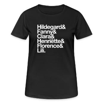 Compositrices - T-shirt respirant Femme - noir - Devant - AI Model Female 172 light (172cm)