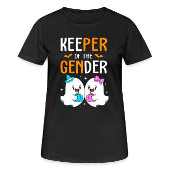 Halloween Gender Reveal - Frauen T-Shirt atmungsaktiv - Schwarz - Vorne - AI Model Female 172 light (172cm)