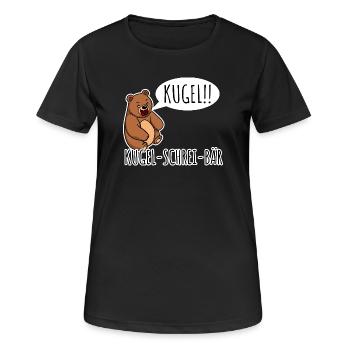 Bullet Scream Bear A bear that screams bullet! Random - Women's Breathable T-Shirt - black - Front - AI Model Female 172 light (172cm)
